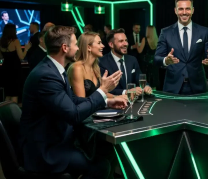 Designový stůl a výzdoba na firemní akci