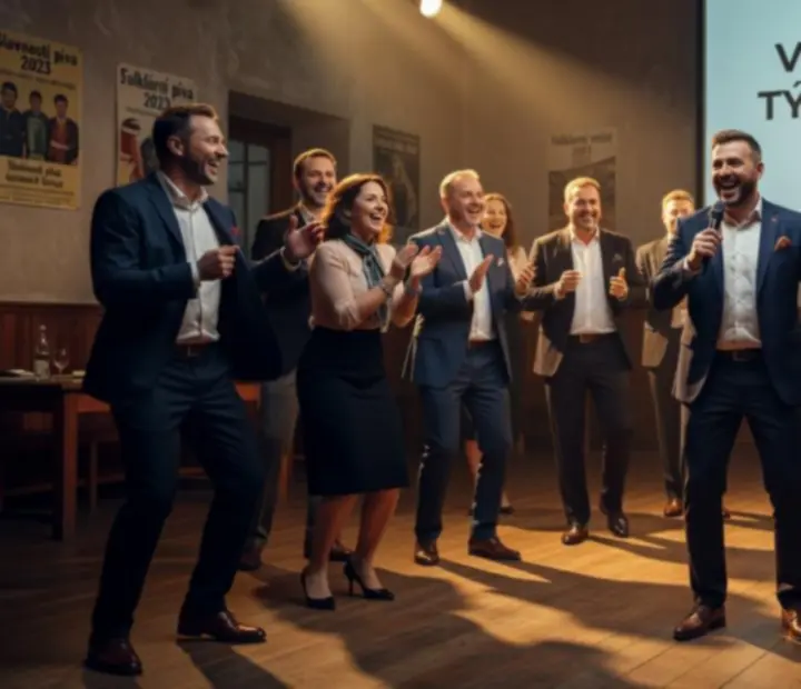 Hosté v akci během soutěží a stolních programů
