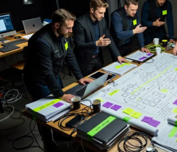 Tým eventové agentury Bohemorix v akci během plánování večera